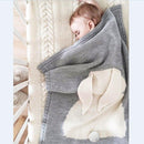 Knitted Baby Rabbit Blanket Kids Iconix