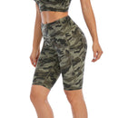 Ladies Army Camo Bike Shorts with Pocket | UP53 Women's Shorts Iconix