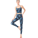 Ladies Blue Bamboo Yoga Set Activewear | HK248 leggings Iconix