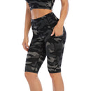 Ladies Camo Bike Shorts with Pocket | UP21 Women's Shorts Iconix