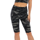 Ladies Camo Bike Shorts with Pocket | UP21 Women's Shorts Iconix