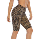 Ladies Leopard Print Bike Shorts with Pocket | UP50 Women's Shorts Iconix