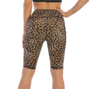 Ladies Leopard Print Bike Shorts with Pocket | UP50 Women's Shorts Iconix
