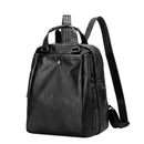 Ladies PU leather Anti-Theft Backpack - Black Professional - F9078 Women's Backpacks Iconix