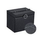 Large Capacity PU Leather Jewelry Storage Display Organizer Iconix