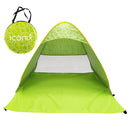 Lime Green Pop-Up Beach and Camping Tent Beach Accessories Iconix