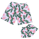 Matching Father or Son Green Floral Swim Shorts matching mens/boys Iconix