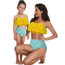 Matching Mom or Daughter Yellow Banana Print Two-Piece Bikini matching bikinis Iconix