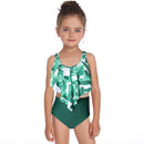 Mom and Daughter Matching Green Leaf Tone Two-piece Bikini Beauty & Fashion Iconix