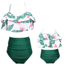 Mother or Daughter Matching Swimsuit - Green bikini Iconix