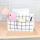 Multi Pockets Table Top Storage Organiser-Check Printed Storage & Organization Iconix