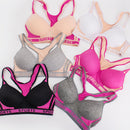 Pack of 6 Colour Wireless Sports Bra's - 8922--32B available sports bras Iconix