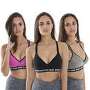 Pack of 6 Colour Wireless Sports Bra's - 8924 (Full sizes Available) Sports Bra Iconix