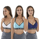 Pack of 6 Colour Wireless Sports Bra's - 8924 (Full sizes Available) Sports Bra Iconix