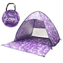 Perfect Purple Pop-Up Beach and Camping Tent Beach Accessories Iconix
