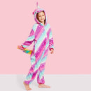Pink & Blue Starry Unicorn Kids Onesie Iconix