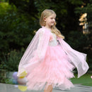 Pink Kids Hooded Cape E82 Iconix