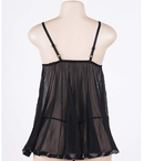 Plus Size Sexy lingerie With G String-E20731P - Black Iconix