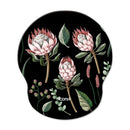 Protea Beauty Mouse Pad with Gel Wrist Guard Support Mouse Pads Iconix
