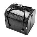PU Leather 3-Layer Cosmetic Case Beauty & Fashion Iconix Crocodile Black