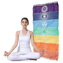 Rainbow Stripes Tapestry Beach Yoga, Beach Throw Outdoor Iconix