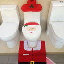 Red Smiling Santa Christmas Bathroom Decor | 3pc Party & Fun Iconix