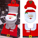 Red Smiling Santa Christmas Bathroom Decor | 3pc Party & Fun Iconix