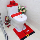 Red Smiling Santa Christmas Bathroom Decor | 3pc Party & Fun Iconix