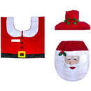 Red Smiling Santa Christmas Bathroom Decor | 3pc Party & Fun Iconix