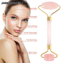 Rose Quartz Facial Massage Jade Roller Iconix