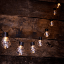 Solar Powered Retro Bulb String Of 10 LED Lights Lighting Iconix