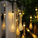 Iconix a 30-LED Solar Raindrop String Fairy Light