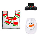 White Snowman Christmas Bathroom Decor | 3pc Bedroom Decor Iconix