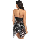 Women's Black and White Polka Flair Swimsuit Bikinis Iconix