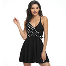 Women's Crossover Polka Dot Swimsuit Bikinis Iconix