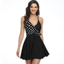 Women's Crossover Polka Dot Swimsuit Bikinis Iconix