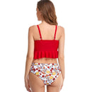 Women's Floral Radical Red Two-piece Bikini Bikini Iconix
