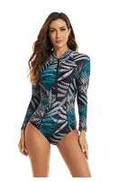 Women's Island Blue Long Sleeve Swimwear Long Sleeve Swimwear Iconix
