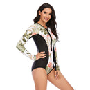 Women's Island Girl Long Sleeve Zip Swimwear Long Sleeve Swimwear Iconix