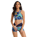 Women's Pineaple Tropics Sleeveless Swimwear Long Sleeve Swimwear Iconix