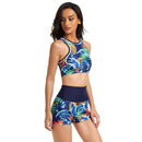 Women's Pineaple Tropics Sleeveless Swimwear Long Sleeve Swimwear Iconix