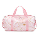 Women’s Pink and Gold Marble Wet and Dry Gym Bag Gym Bags Iconix