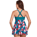 Women's Pink and Teal Floral Swimwear Bikinis Iconix
