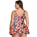 Women's Plus Size Coral Fever Swimsuit Plus Size Swimwear Iconix