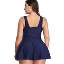 Women’s Plus Size Midnight Blue Boyleg Swimwear Plus Size Swimwear Iconix