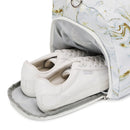 Women’s White and Gold Marble Wet and Dry Gym Bag Gym Bags Iconix