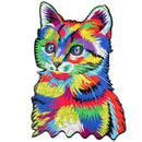 Wooden Animal 125pc Jigsaw Puzzle – Cat Iconix