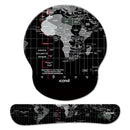 World Wide map Mouse Pad with Wrist Support and Keyboard Wrist Support Set Mouse Pads Iconix
