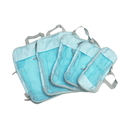 Iconix Premium 5 Piece Travel Organizers with Breathable Mesh