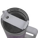 1.2L Stainless Steel Thermo Travel Flask with handle - Purple Marble